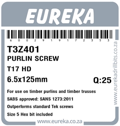 T3Z401 - Purlin Screw -T3Z401_Label_T